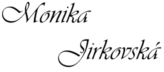 Podpis Monika Jirkovská